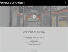 Tablet Screenshot of houseofcrossfit.com